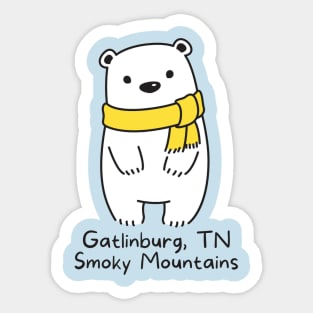 Gatlinburg, TN Smoky Mountains Bear Sticker